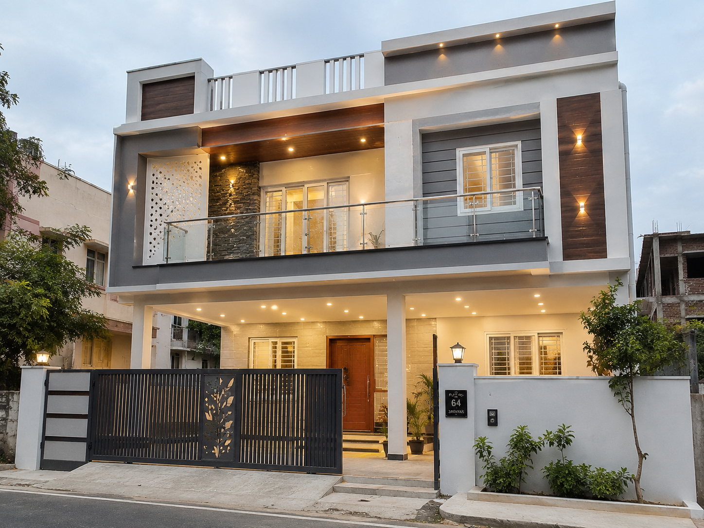 Completed G+1 residential villa, Tiruppur Tamil Nadu